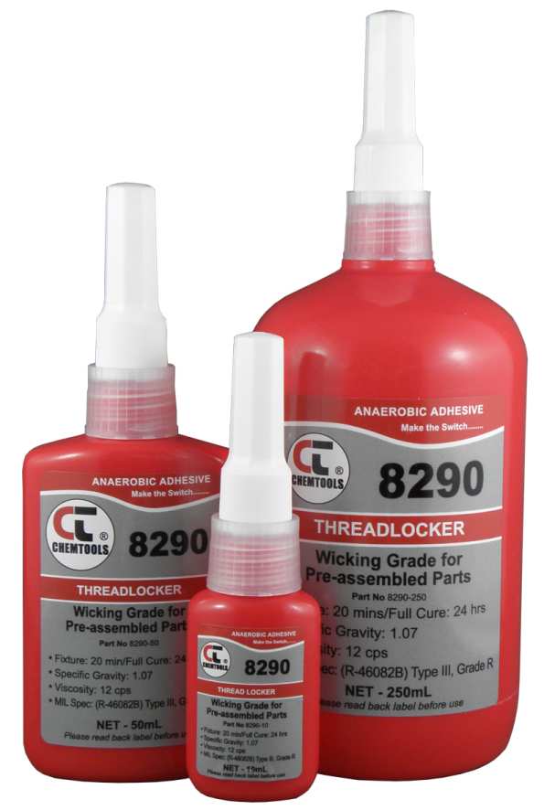 CHEMTOOLS MEDIUM STRENGTH WICKING THREADLOCKER - 250ML 